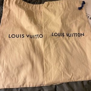 Pair of Louis Vuitton dust bags